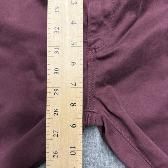AG Adriano Goldschmied Jeans Womens 24 Burgundy Prima Crop Mid Rise Cigarette - Picture 7 of 8